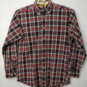 Tommy Hilfiger Mens Green Yellow Blue Red Striped